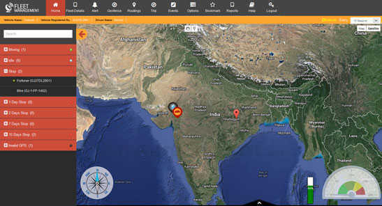 Softqube Vehicle Tracking System Screenshot1